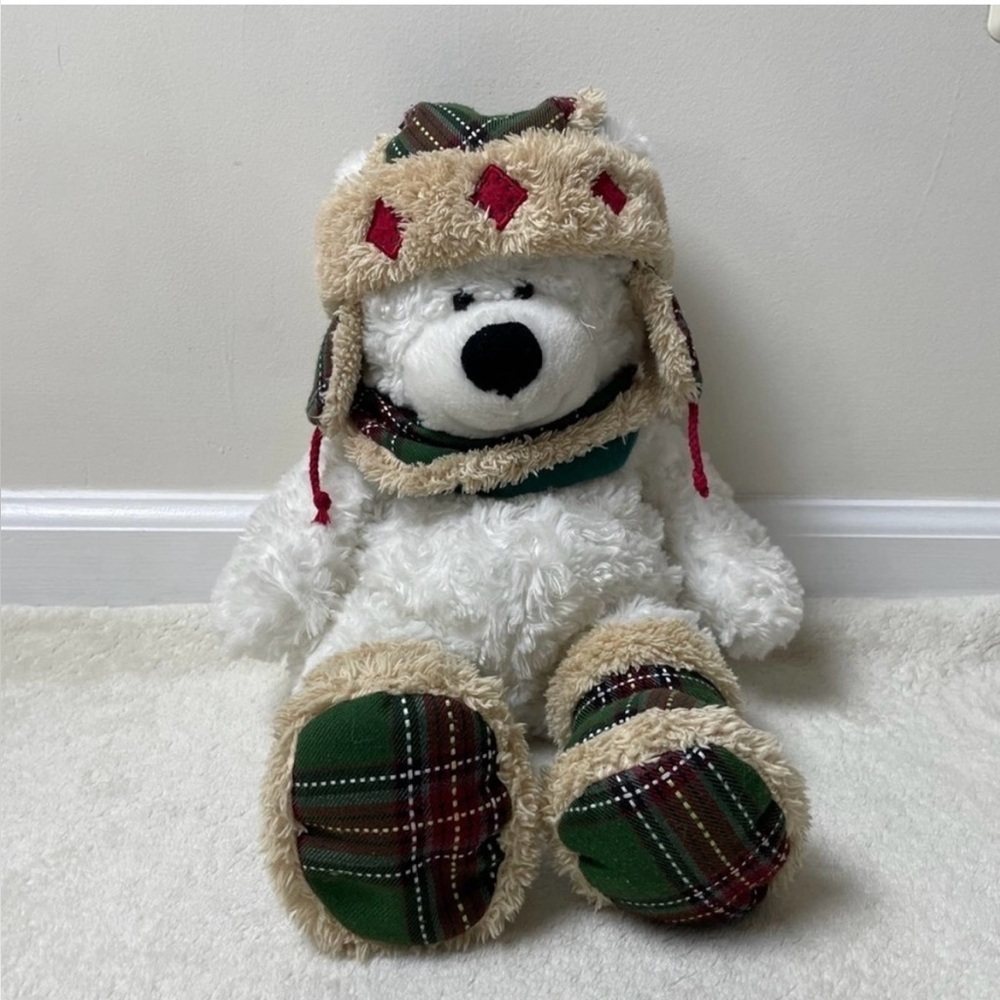 Hugfun White Teddy Bear Plush 18in